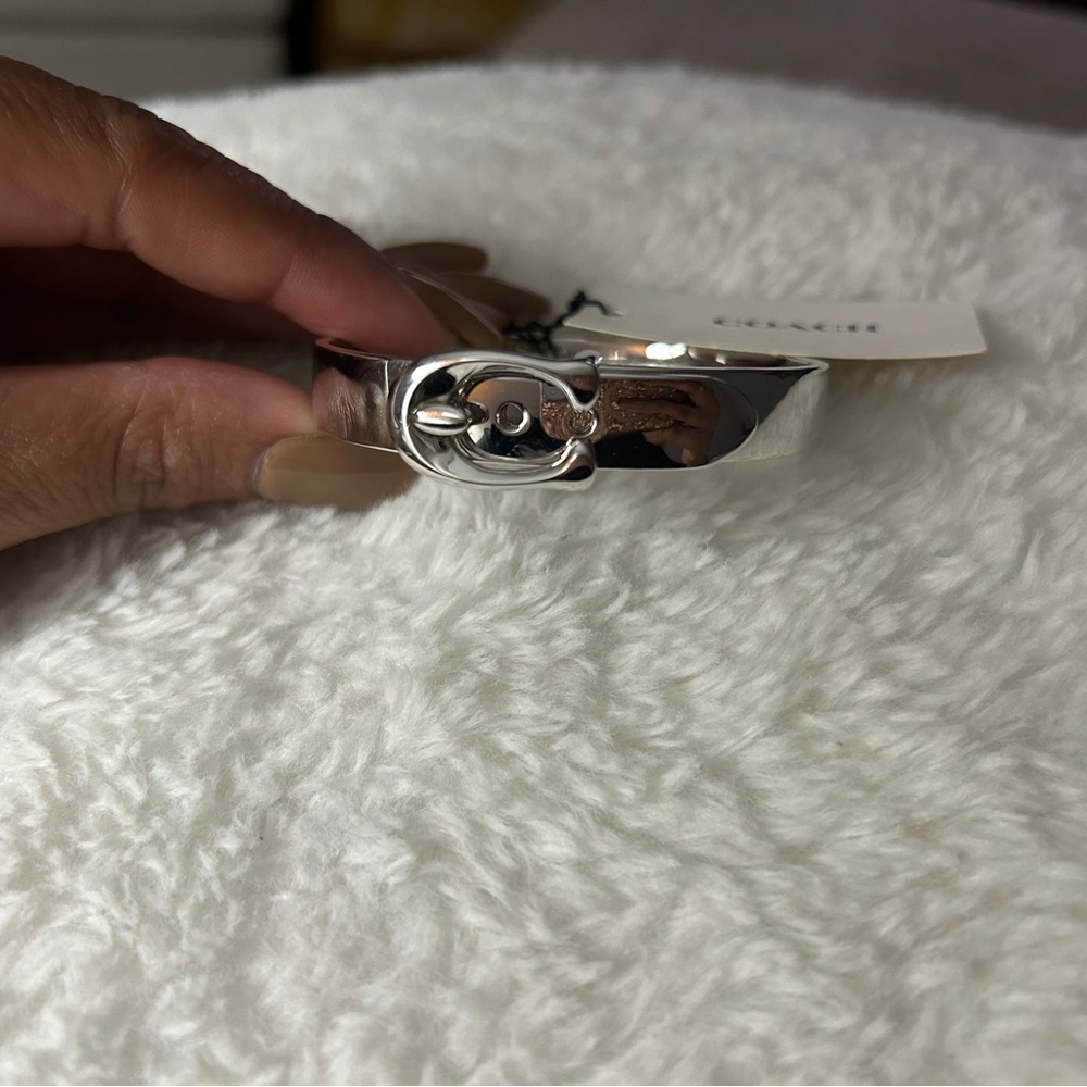 Coach Signature C Buckle Bangle Bracelet